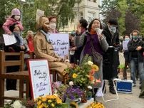 ベルリンの少女像、設置から5年　撤去されず「固定化」の可能性も
