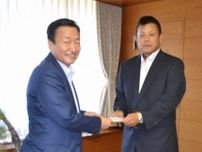 都市対抗出場のJR四国「ベスト8以上目指す」　高松市長を表敬訪問