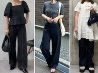 夏のモノトーンは「黒デニム」で暑苦しく見せない！大人のバランスコーデ術