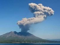 桜島・南岳で10日ぶり爆発、5日始まった山体膨張は依然続く