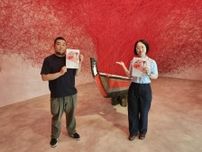 十和田で「自分だけの赤」を作るワークショップ　粘土や絵の具を使って