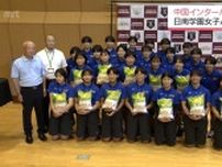 中国インターハイでの活躍を　日南学園高校女子バレー部に新米コシヒカリ60キロが贈呈