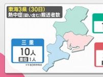 11日ぶりの猛暑日　熱中症とみられる症状で61人搬送　2人が重症　東海地方