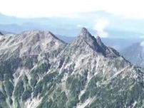 北アルプス槍ヶ岳の北鎌尾根で落石　広島市の49歳女性が負傷　ヘリコプターで救助　4人パーティーで入山