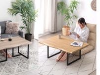 タンスのゲン、2WAY仕様のリビングテーブル発売 脚の向きで高さを変更