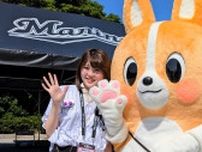 千葉興銀の「ちばコーギー」、着ぐるみが初のお披露目