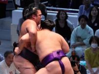 大青山　湘南乃海との１敗対決を制す「体が動いている」７勝１敗で勝ち越し王手