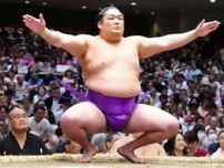 休場の尊富士は右上腕二頭筋腱断裂だった　６日目に負傷、13日目から休場