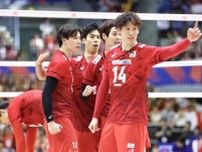 【バレー】日本２セット連取ファイナルＲ進出決定！高橋藍の妙技、宮浦健人の強烈スパイクで圧倒