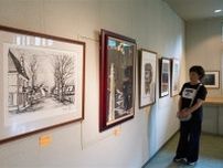 福岡・みやこ町で版画展　38人の45作品ずらり