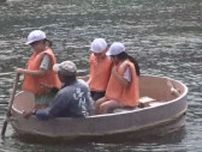 佐渡観光のシンボル“たらい舟” 地元児童が操縦に挑戦「難しかった」「海の中がきれいだった」新潟