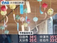２４日も各地で“危険な暑さ”熱中症警戒アラート発表　日田市では３８℃予想