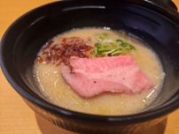 【スシロー】大阪「鶏soba座銀」監修「クリーミー鶏白湯ラーメン」　期間限定で販売