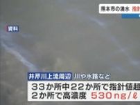 有機フッ素化合物「PFAS」　新たに井戸17地点と河川や水路の22か所で指針値超え　熊本