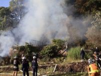 津山・加茂町の納屋から出火　木造２階を全焼 津山署原因調べる