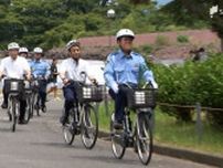 「事故に遭ったときにあるかないかで結果は変わる」静岡県警本部長や静岡知事らがヘルメットかぶり安全な自転車の乗り方をPR 夏の交通安全県民運動スタート