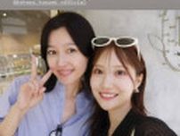 TBS野村彩也子アナ　元アイドルの人気女優と「かき氷　優しくて眼福」仲良し2ショット披露　父は狂言師