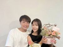 バスケ界のイケメンが夫婦ショットを披露「これからも家族みんなで仲良く過ごしていきましょう」