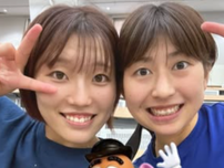リガーレ仙台・上沢沙織、身長差30cmの“ポテトヘッド”対決にファン爆笑「仲良しアピール」