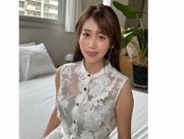 【 中川安奈 】 「本番前などは毎回とってもドキドキしています」　白いレースのワンピース姿の撮影オフショットを公開　肌荒れの悩みも吐露