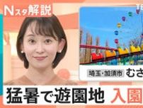 猛暑で遊園地の入園料「0円」…暑いマイナスイメージを“無料”でプラスに、割引率アップ“に5℃の壁”【Nスタ解説】