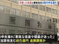 「悪質な仮装や隠蔽があった」JAグループ京都・中川泰宏会長と親族経営の会社が約8億円の申告漏れ