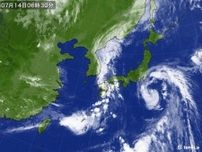 14日は台風5号が関東へ接近中　暴風や高波に警戒　明日15日にかけ大雨にも警戒