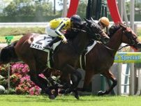 １番人気マイケルバローズがハナ差の争い制してＶ　今後は中京２歳Ｓを視野に【２歳新馬・中京４Ｒ】