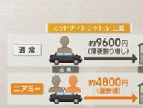 終電後も安心の相乗りアプリ　マッチングでタクシーの半額　ミッドナイトシャトル始動