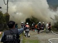 【速報】建物火災　現在、延焼中　山梨・富士吉田　【午後0時40分現在】