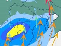 16日夜遅くにかけ大気の状態が非常に不安定　降り始めからの降水量は南部で201.5ミリなど　少ない雨量でも土砂災害の危険高まるおそれ　山梨【雨と風のシミュレーション・発雷確率】