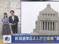 【参院選｜新潟選挙区】「事実上の政権選択」4候補の訴えは【新潟】