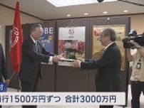 経営統合に向け基本合意を発表 第四北越FG･群馬銀行が県に3000万円寄付【新潟】