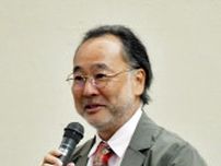 古代エジプト美術館展 崩れピラミッドを解説　学術協力、大城駒大教授が講演